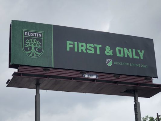 Austin FC - the first and only Austin major league sports team