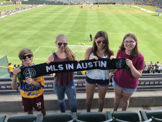 The Collins kids repping MLS in Austin