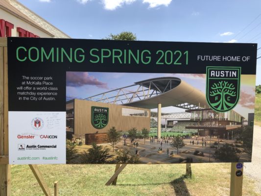 Coming Spring 2021 future home of Austin FC