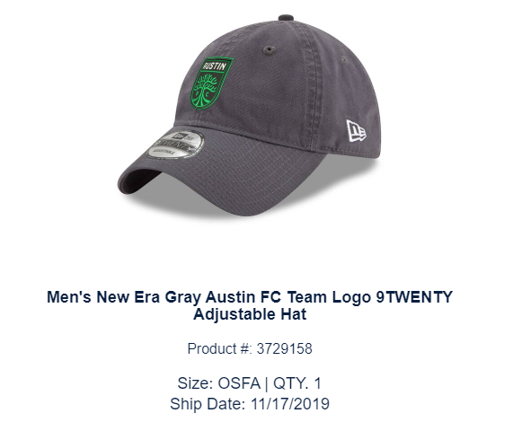 Austin FC hat