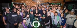 Austin FC team and fans at meet and greet