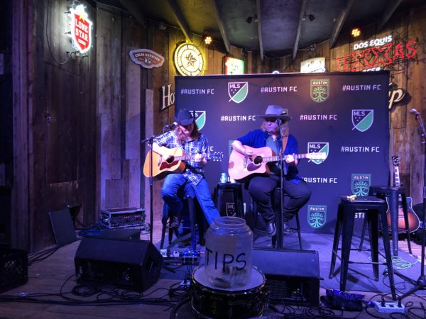 Music at the Austin FC one year celebration