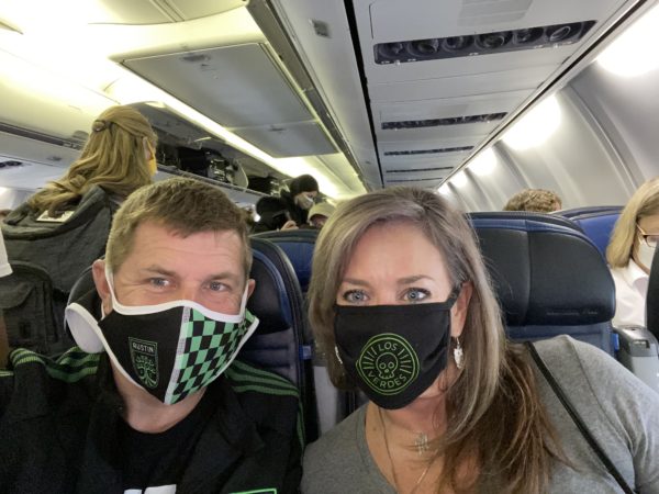 Flying to the Austin FC match