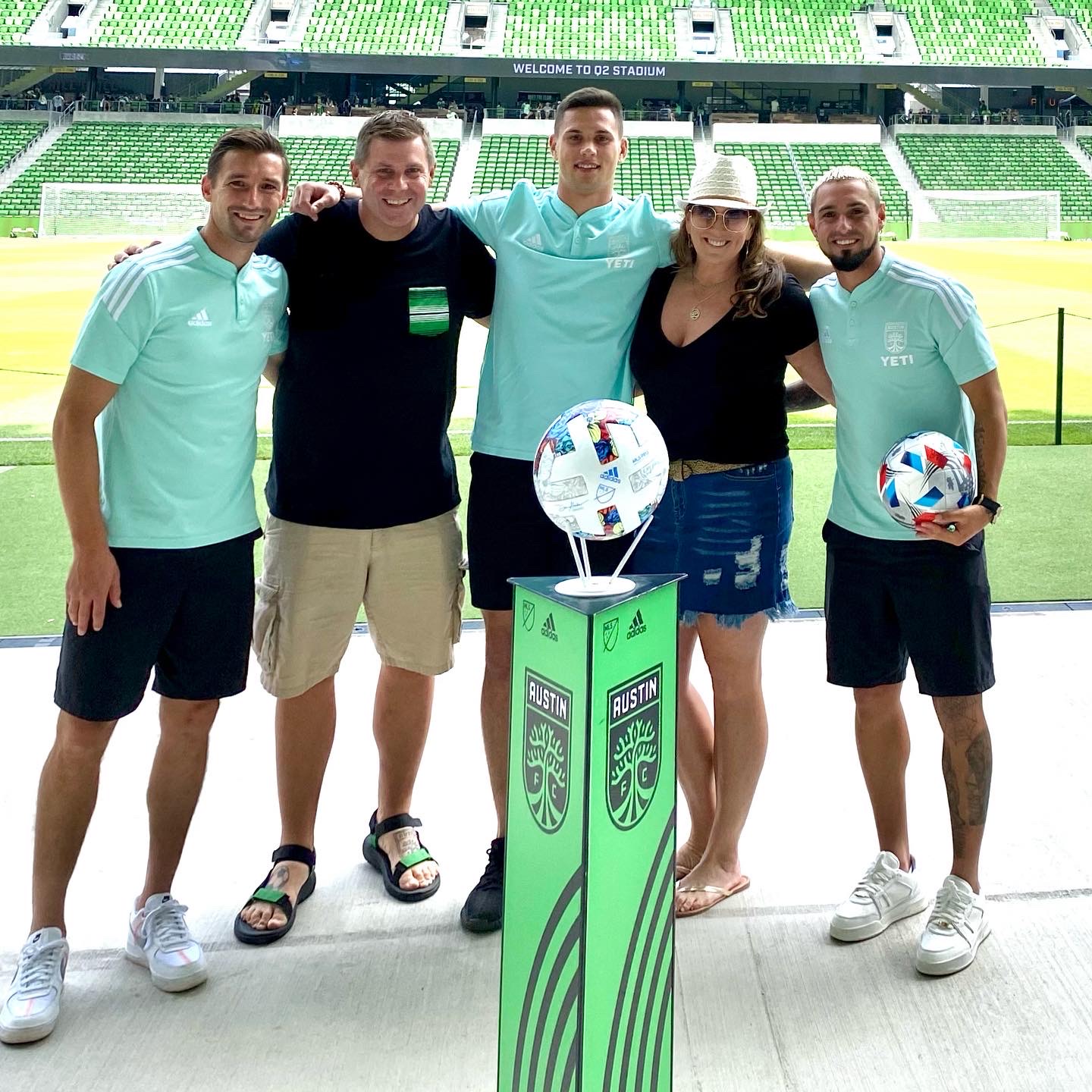 This morning we had an incredible time with ATX's own @AustinFC! We were  invited to tour the stadium before a personal art class for…