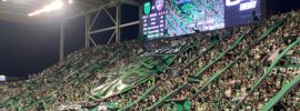 Austin FC Tifo at the 2022 Western Conference Semifinal