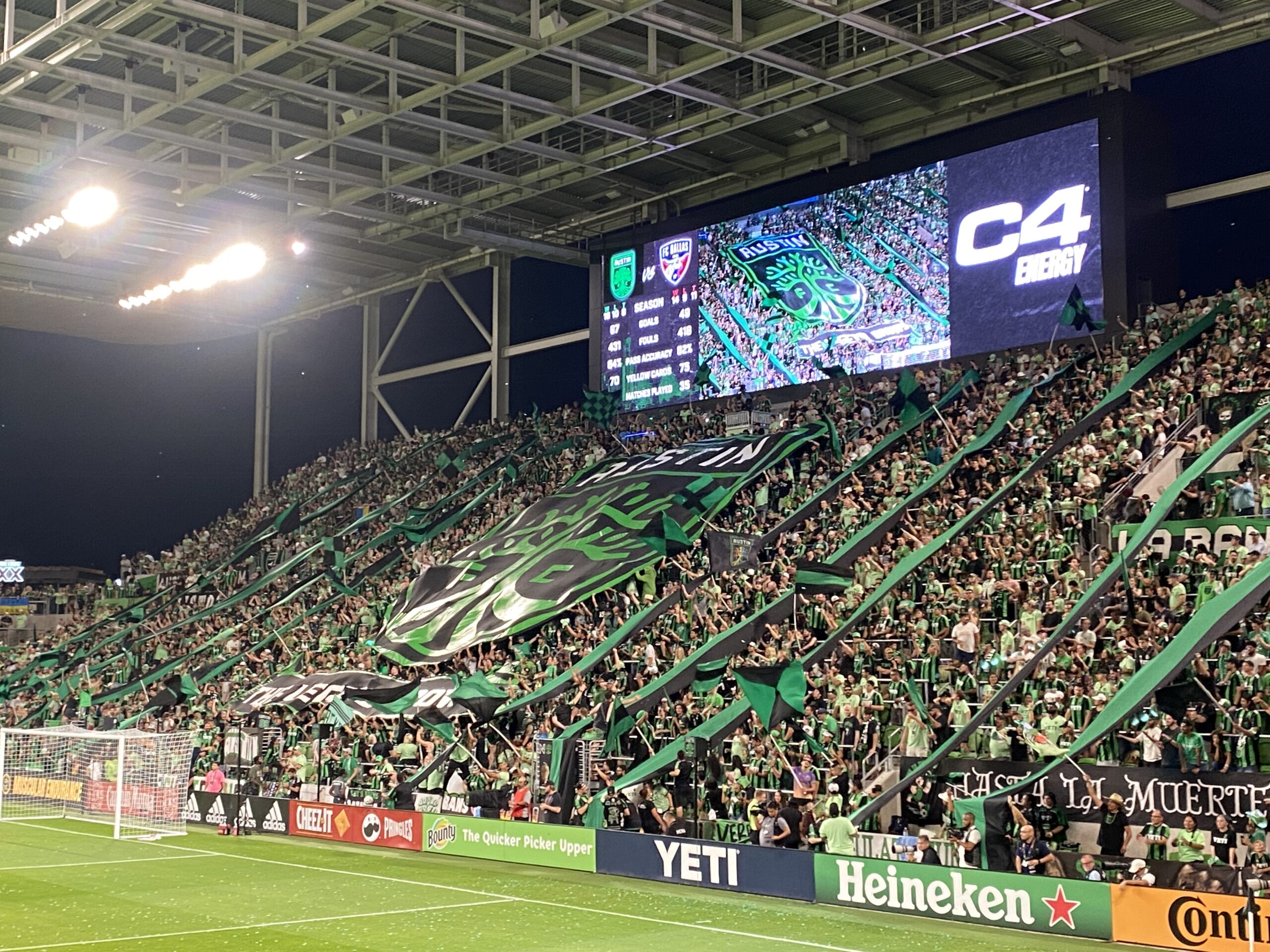Austin FC Tifo at the 2022 Western Conference Semifinal