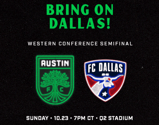 Austin FC vs FC Dallas in the Western Conference Semifinal